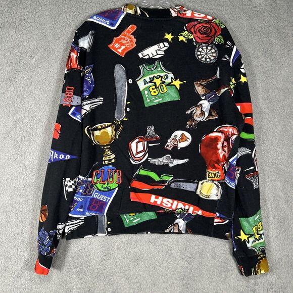 Akoo Sweatshirt Men’s L All over Graphic Sports Print - Picture 2 of 6